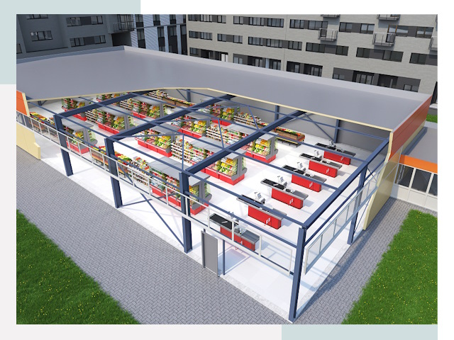 Строительство магазинов в Челябинск от 619 руб. за м²