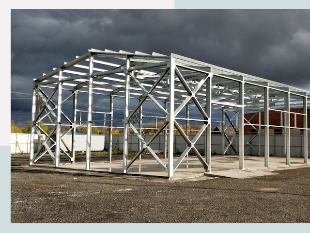 Двускатные ангары в Челябинск от 619 руб. за квадрат