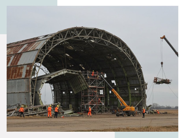 Демонтаж ангаров в Челябинске