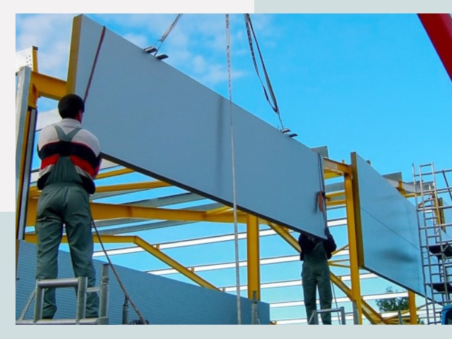 Монтаж сэндвич-панелей в Челябинске от 619 руб.