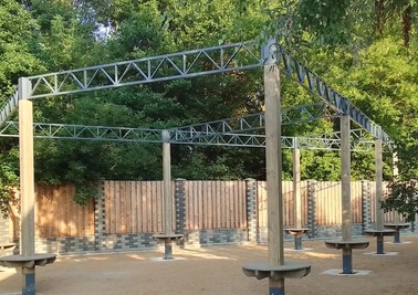 Терраса из металлоконструкций под ключ, проектирование, изготовление и монтаж от СтальСтрой-Члб